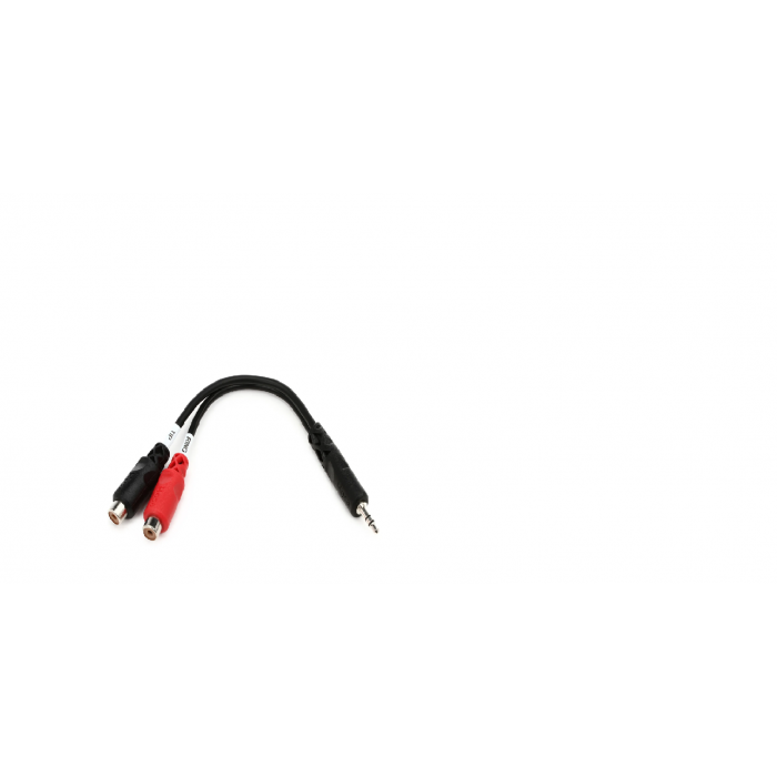 Hosa YRA-154 Stereo Breakout Cable - 3.5mm TRS Male to Left and Right RCA Female